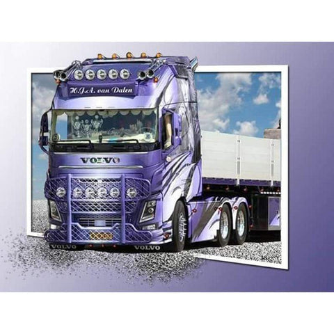 Broderie Diamant Camion Volvo
